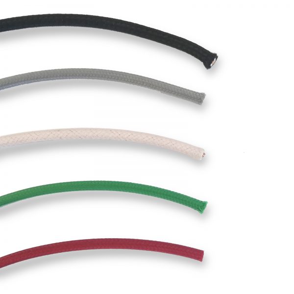 Old style electrical cables braided cotton2.5 mm² one color