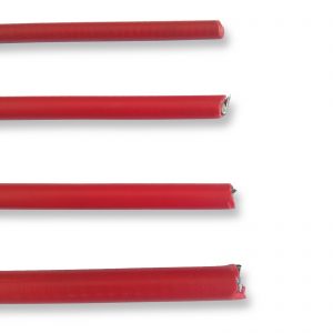 Guaina rosso chiaro liscia con teflon  Ø 4/5/6/7 mm