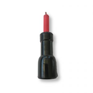 Pipetta candela bachelite nera verticale ø 7mm h 51
