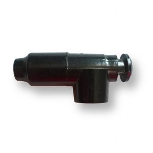 Spark plug connection bachelite black 90° ø7mm