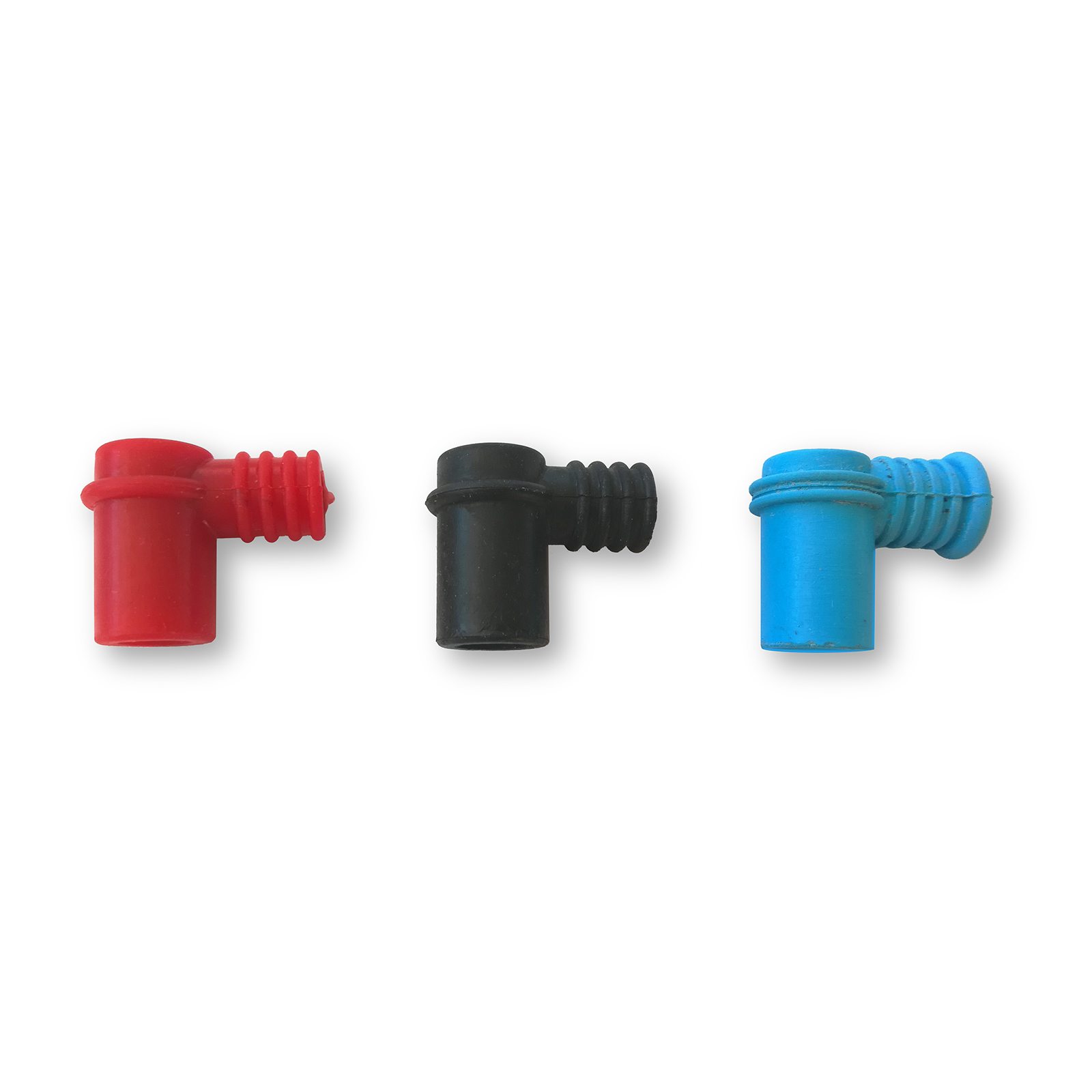 Pipetta candela silicone rosso/nero/azzurro piccole ø7mm