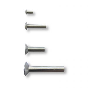 Ribattini in alluminio ø1.5x3/2x8/3x10/3.5x23 mm